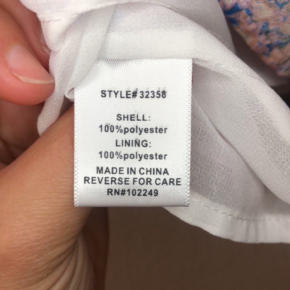 Skies Are Blue Floral Sleeveless Blouse Size S - Picture 7 of 9